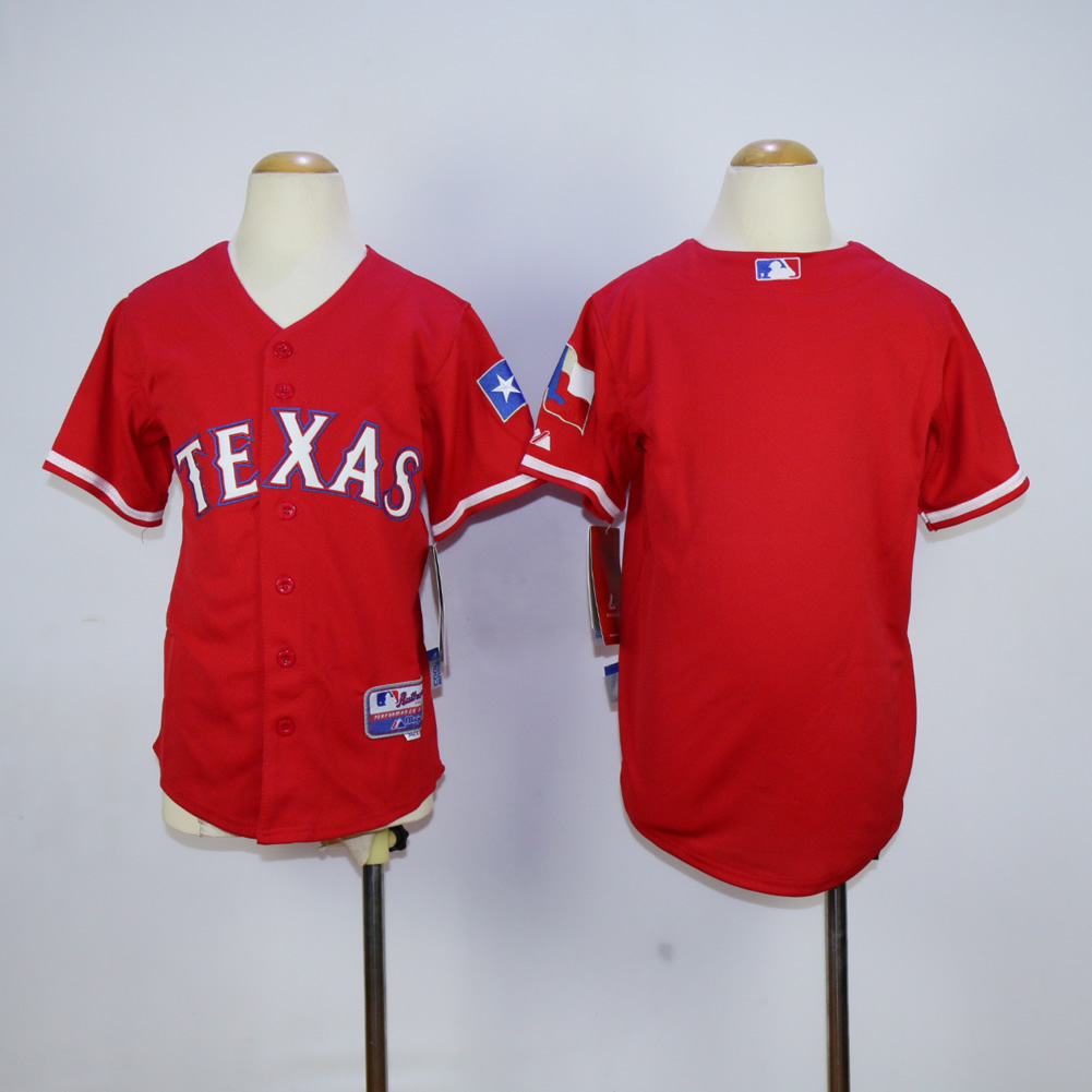Youth Texas Rangers Blank Red MLB Jerseys